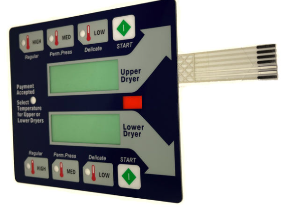 أزرار معدنية مطاطية ذاتية اللصق متينة، غشاء PC PC